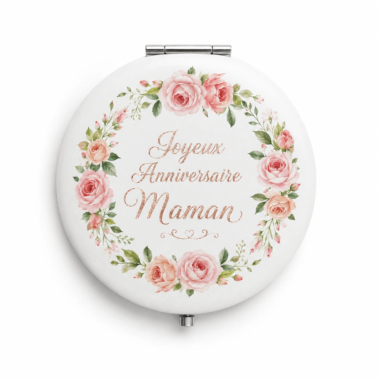 Miroir de poche personnalisé par impression UV